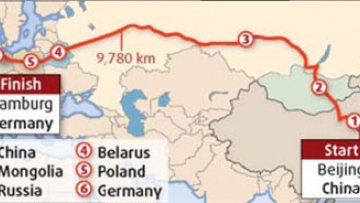 Запуск железной дороги Китай - Германия